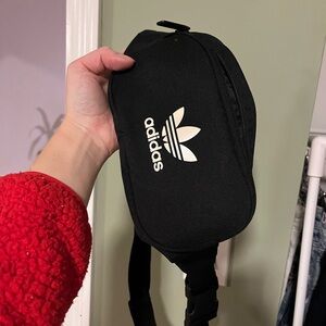 Adidas Black and White Crossbody Bag